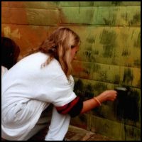 Mural painting.